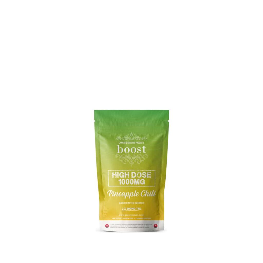 Boost High Dose THC Pineapple Chili Gummies