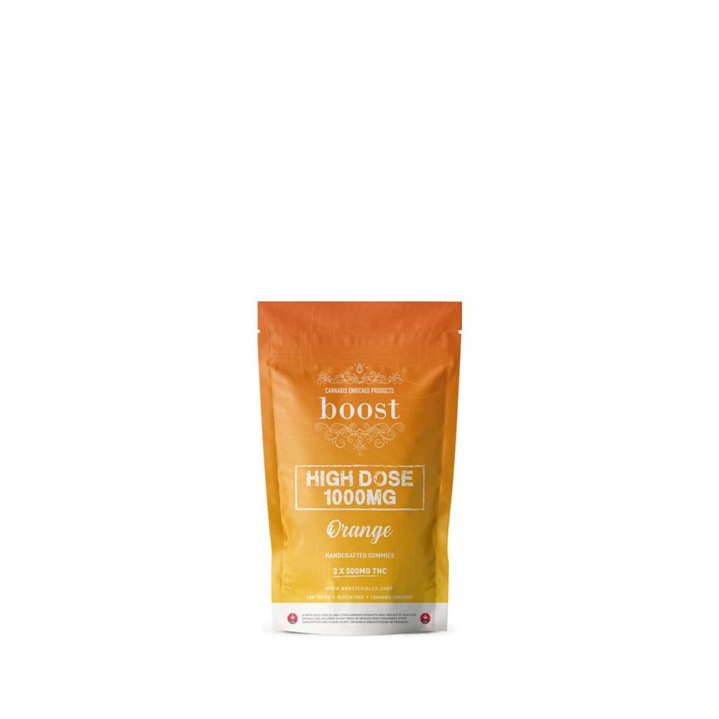 Boost High Dose THC Orange Gummies