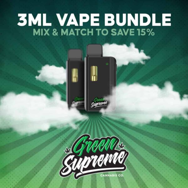 Green Supreme 3mL HTFSE Vape Pen Bundle