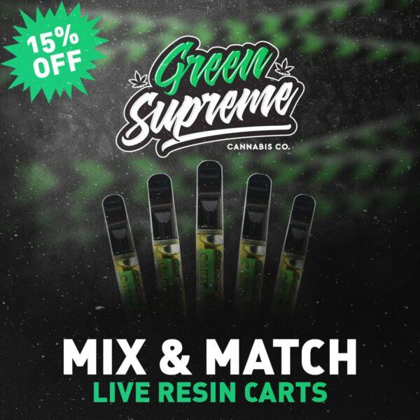 Green Supreme Live Resin Cart Bundle